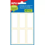 Apli White Labels 20 x 50 mm, 36 Pieces, 6 per Sheet (2677)