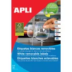 Apli Repositionable White Labels 35.6 x 16.9 mm 2000 Pieces 80 per Sheet (10199)
