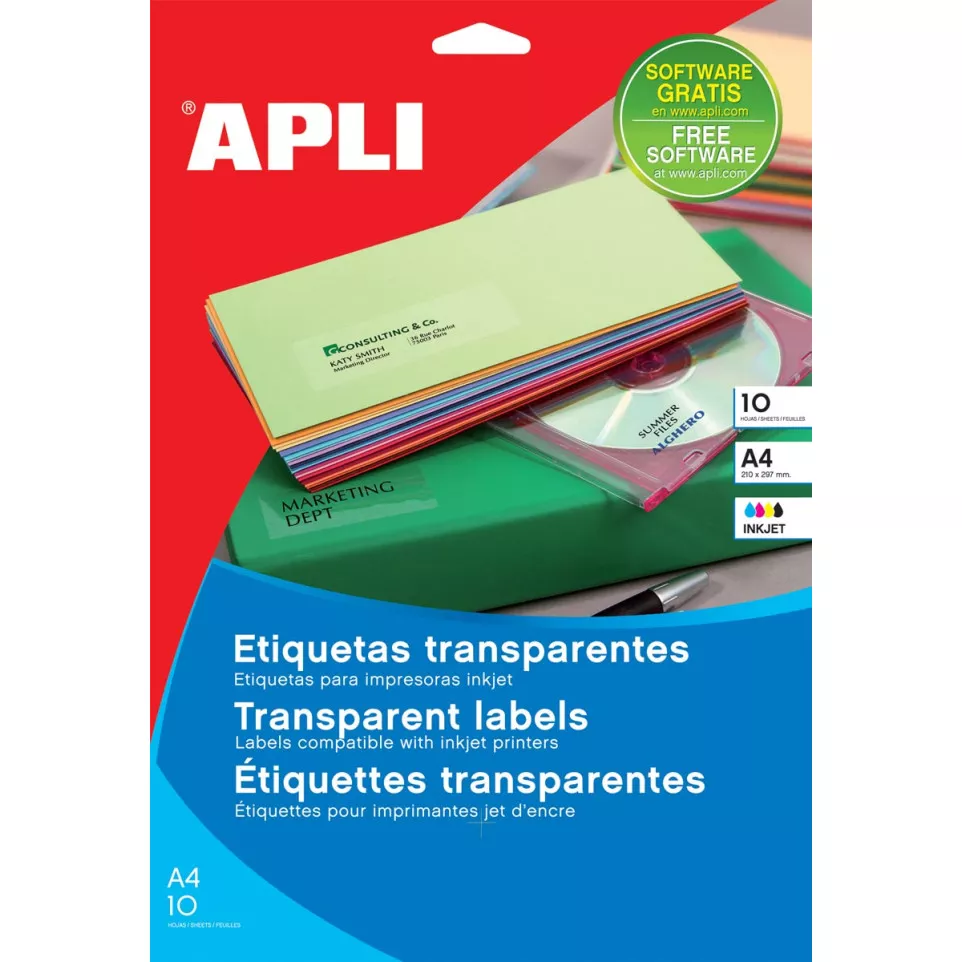 Apli Transparent Labels