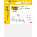 Post-it mini meeting chart, ft 45,7 cm x 38,1 cm, blanco