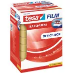 Tesa Transparent Adhesive Tape, 19 mm x 66 m, Pack of 8 Rolls