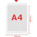 Esselte Quality A4 Punched Pockets made from 30% pre-consumer recycled plastic