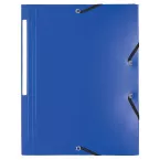 Exacompta chemise à rabats et élastiques A4, PP, bleu