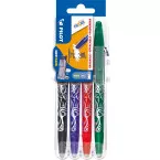 Pilot roller Frixion Ball Set 2 Go blister van 4 stuks: zwart, blauw, rood en groen