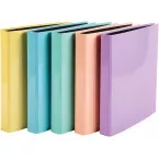 Exacompta Aquarel Cardboard Ring Binder A4 2 D-Rings 4 cm Spine Assorted Colors