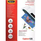 Fellowes pochette à plastifier Capture125 Super Quick, ft A4, 250 microns (2 x 125 microns), paquet de 10