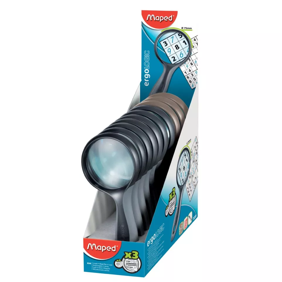 Maped Magnifying Glass Counter Display
