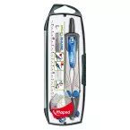 Maped Technic Compact Compass Set 4 Pieces: 1 Technic Compact Compass, 1 Universal Ring, 1 Case