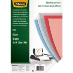 Fellowes transparent PVC binding covers, 180 micron, A4 size, pack of 25 sheets