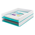 Leitz WOW Letter Tray Glacier Blue
