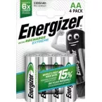 Energizer Recharge Extreme AA Rechargeable Batteries 4 Pack
