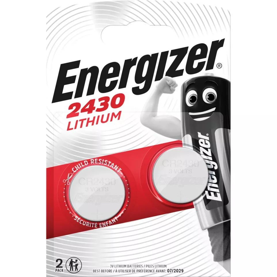 Energizer pile bouton, CR2430,...