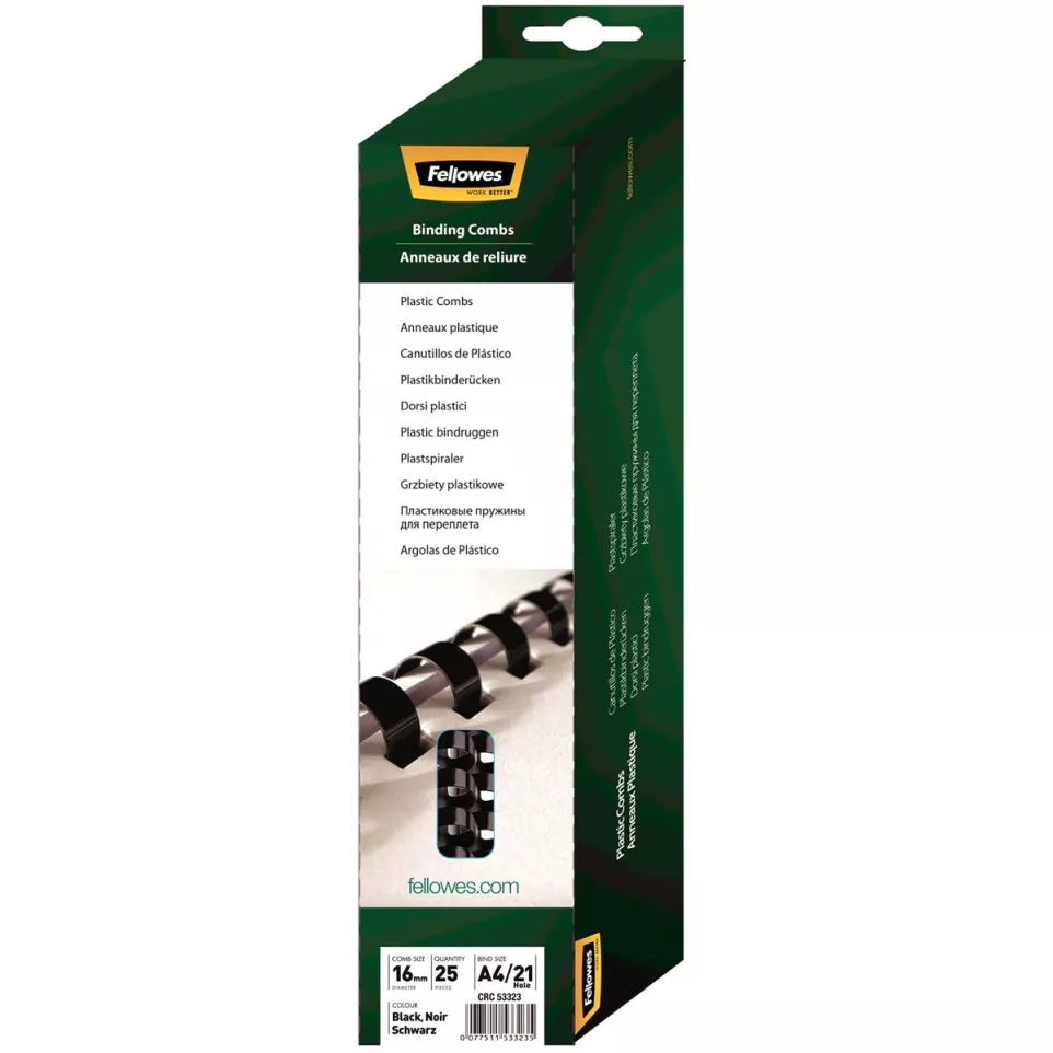 Fellowes reliures, paquet de 25...