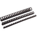 Fellowes reliures, boîte de 25 pièces, 8 mm, noir