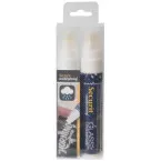 Securit Waterproof Chalk Marker Large White, Pack of 2