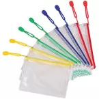 Tarifold opbergtas met rits, ft A6, pak van 8 stuks in geassorteerde kleuren