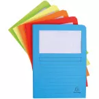 Exacompta Super L-Map Folder with Expansion, for A4 Size, Pack of 50, Assorted Colors