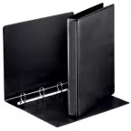 Esselte Customizable D-Ring Binder, 4.4 cm Spine, 4 D-Rings 25 mm, Black