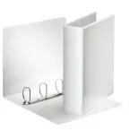 Esselte Customizable D-Ring Binder 7.7 cm Spine 4 D-Rings 50 mm White