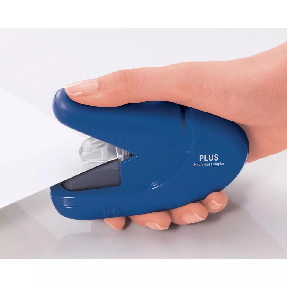 Staple-Free Stapler, Blue