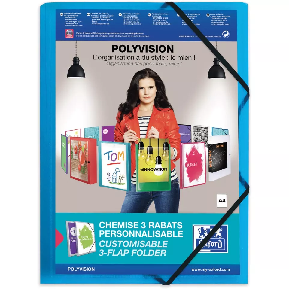 OXFORD Polyvision elastomap, formaat...