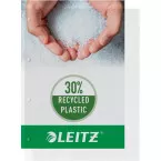 Leitz Premium A4 Pocket, Open Top and Left Side, 30% Recycled Plastic, 100 Pieces