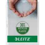 Leitz Premium Showtas A4 geopend, boven en links, 30% gerecycleerd plastic