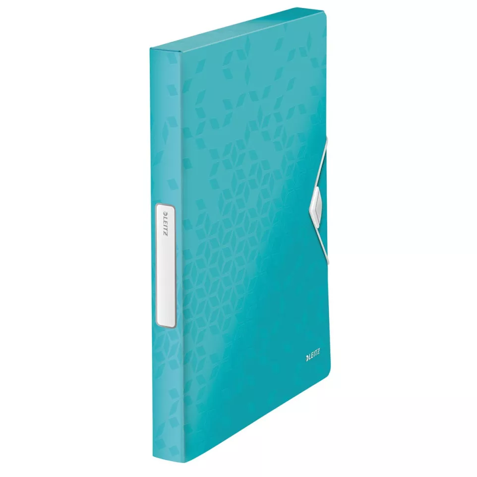 Leitz WOW elastobox ft A4, ijsblauw