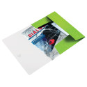 Leitz WOW Elastic Folder with Flaps Green