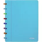 Atoma Tutti Frutti schrift, ft A5, 144 bladzijden, commercieel geruit, transparant turkoois
