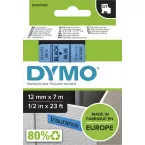 DYMO D1 Label Tape 12mm Black on Blue