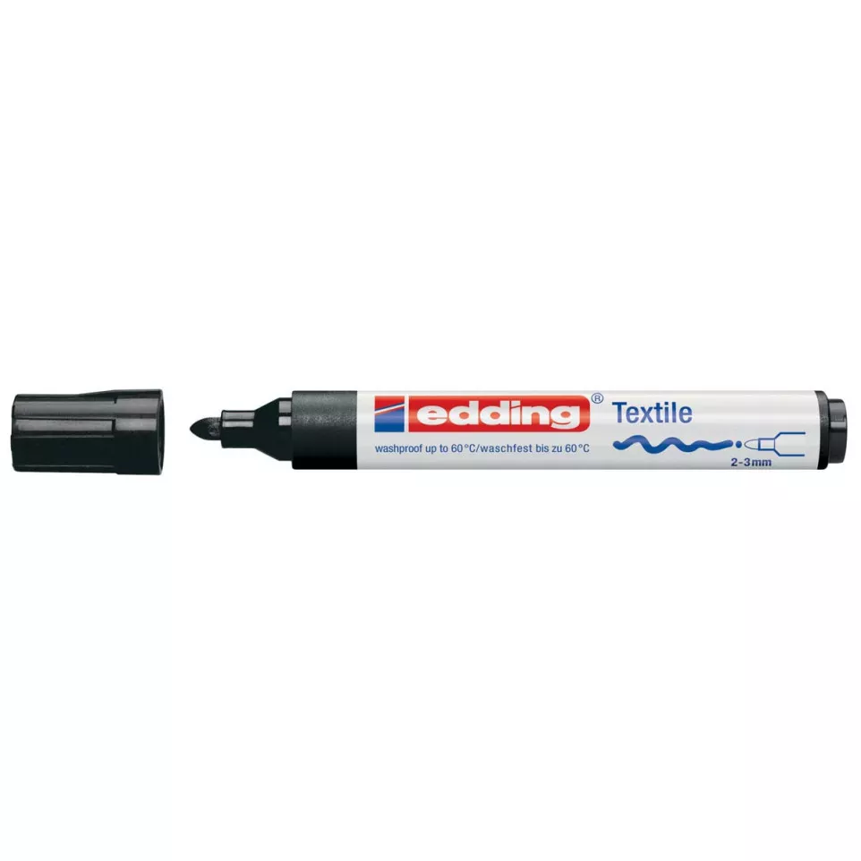 Edding marqueur textile, 4500, noir