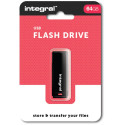 Integral USB 2.0 stick, 64 GB, zwart