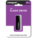 Integral clé USB 2.0, 32 Go, noir
