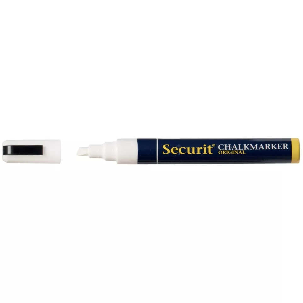 Securit krijtmarker medium, wit