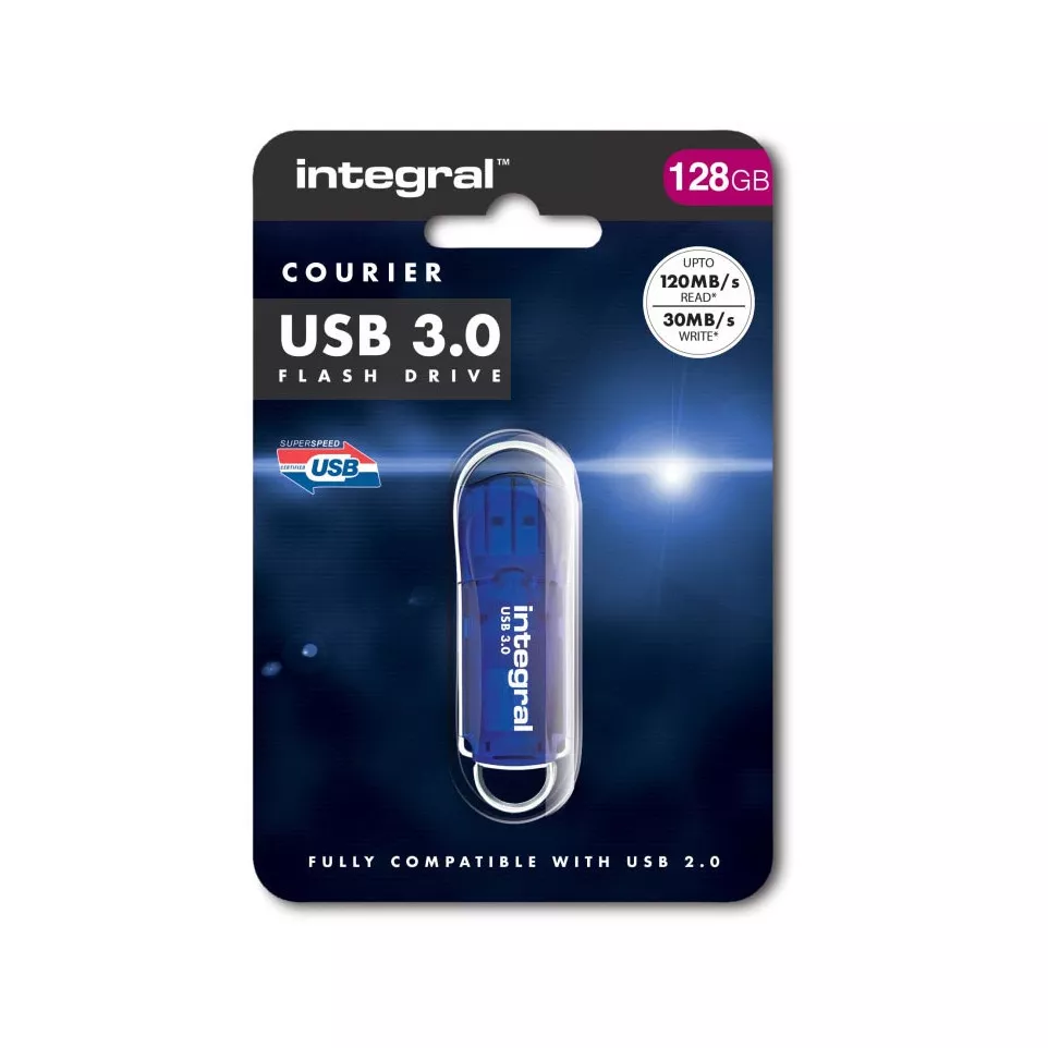 Integral Courier USB 3.0 stick, 128 GB