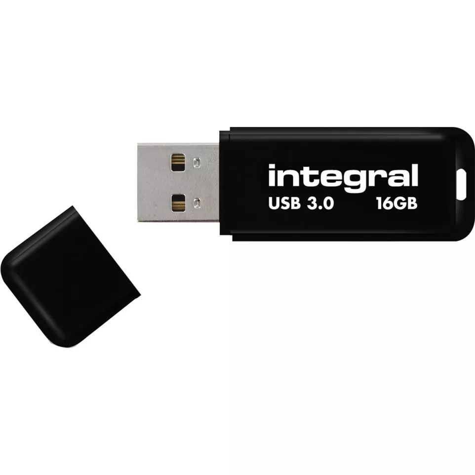 Integral USB stick 3.0, 16 GB, zwart