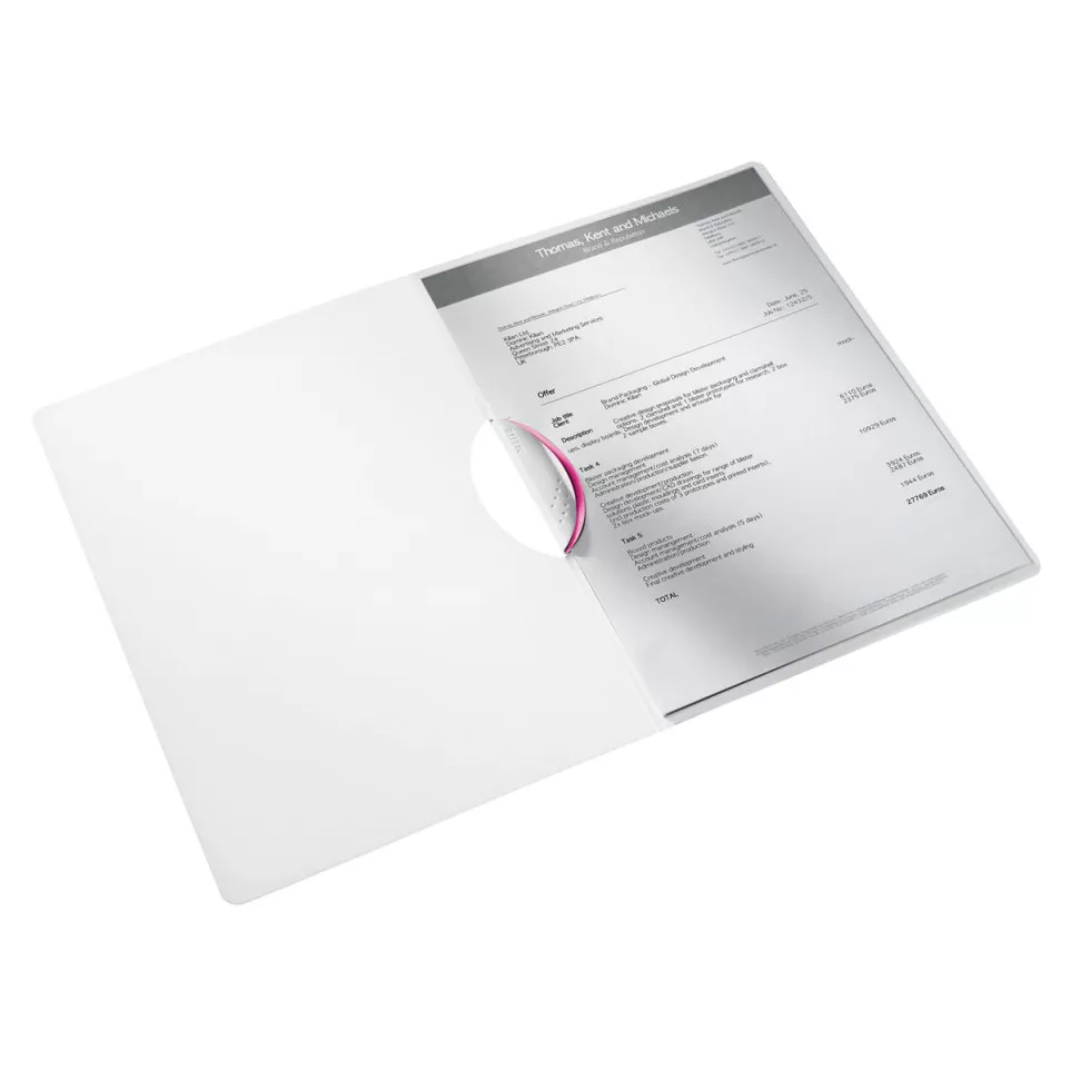Leitz WOW klemmap Colorclip, ft A4, roze