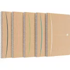 Oxford Touareg spiraalschrift, 180 bladzijden, ft A4, geruit 5 mm, geassorteerde kleuren