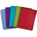 Atoma Trendy A4+ Notebook, 120 Pages, 5mm Grid, 6 Dividers and 5 Pockets, Assorted