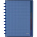 Atoma Trendy A4+ Notebook, 120 Pages, 5mm Grid, 6 Dividers and 5 Pockets, Assorted