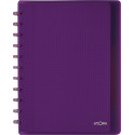 Atoma Trendy A4+ Notebook, 120 Pages, 5mm Grid, 6 Dividers and 5 Pockets, Assorted