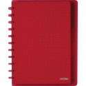 Atoma Trendy schrift, ft A4 +, 120 bladzijden, geruit 5mm, met 6 tabbladen en 5 showtassen, in geassortee