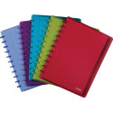 Atoma Trendy schrift, ft A4 +, 120 bladzijden, gelijnd, met 6 tabbladen en 5 showtassen, in geassorteerde