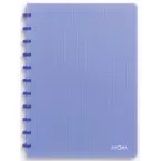 Atoma Trendy A4 Notebook, 144 Pages, 5 mm Grid, Transparent Blue, Polypropylene Cover