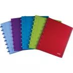 Atoma Trendy Notebook A5 Plus 120 Pages 5 mm Grid with 6 Dividers Assorted Colors