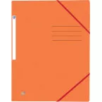 Oxford Top File+ Elasticated 3-Flap Folder A4 Orange