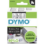 Dymo D1 tape 9 mm, zwart op...