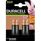 Duracell oplaadbare batterijen Recharge Plus AAA, blister van 4 stuks