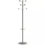 Unilux Bouquet Coat Rack, height 175 cm, 6 hooks, grey/beech